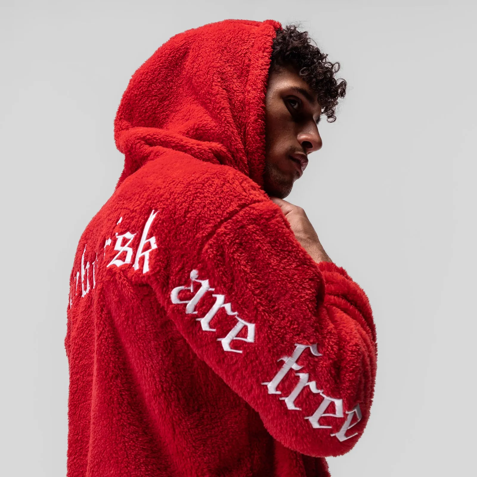 0553. Sherpa Recovery Hoodie - Akira Red/White