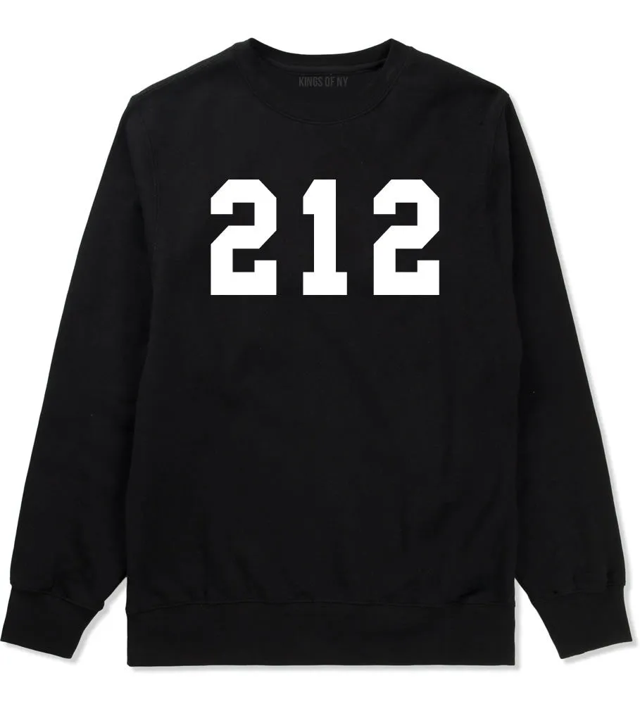 212 New York Area Code Boys Kids Crewneck Sweatshirt