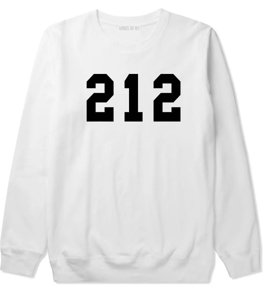 212 New York Area Code Boys Kids Crewneck Sweatshirt