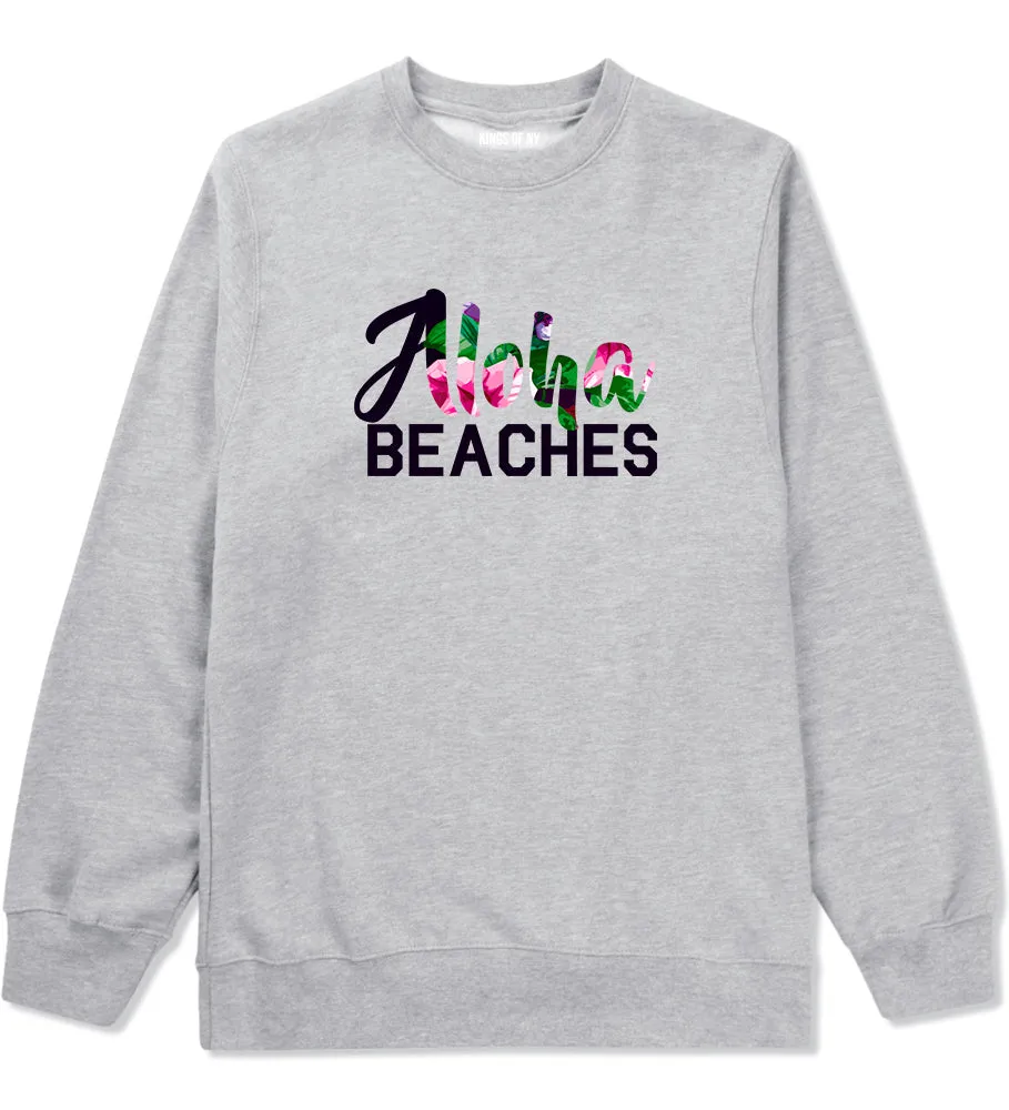 Aloha Beaches Mens Crewneck Sweatshirt