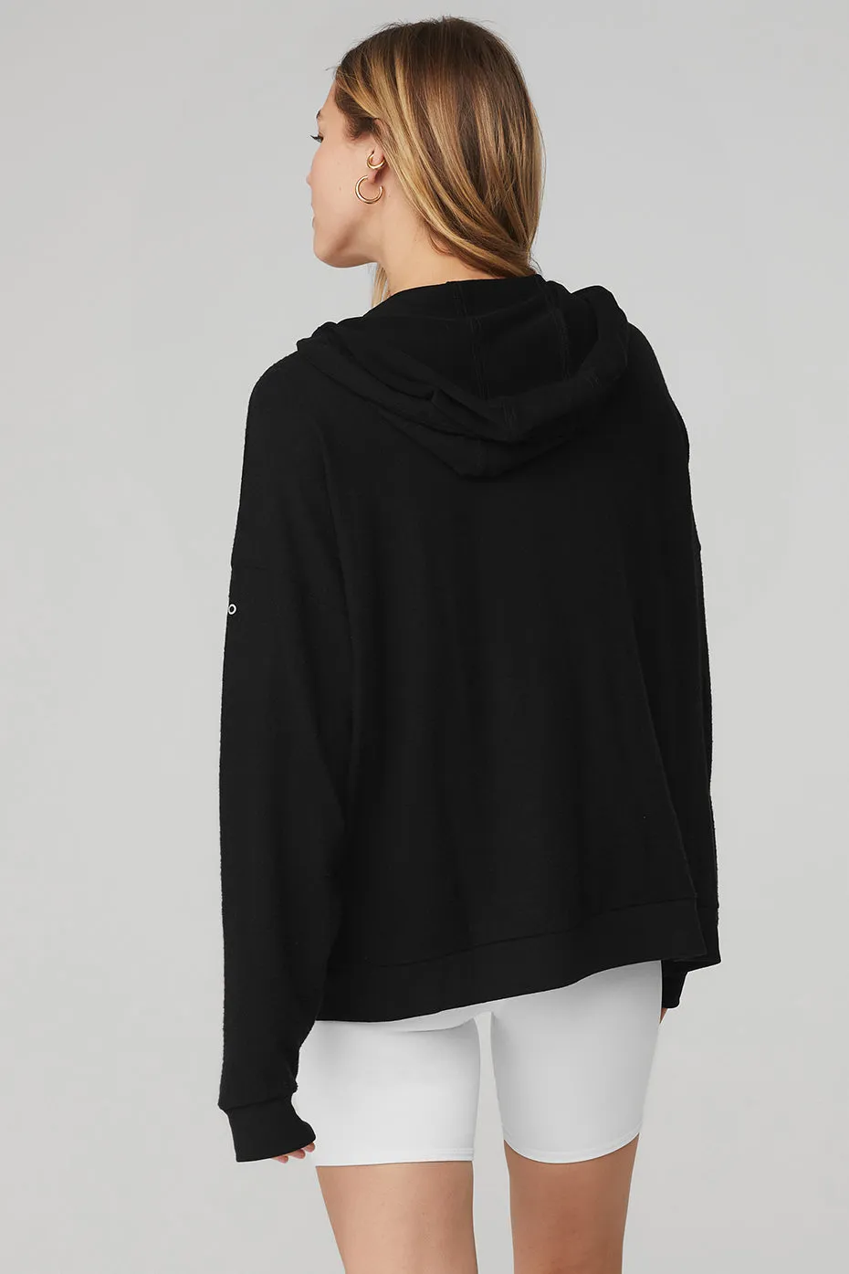 Alolux Soho Full Zip Hoodie - Black