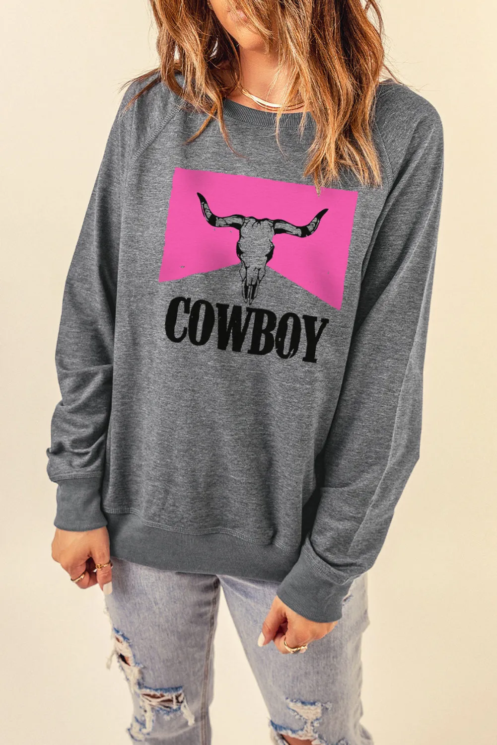 *App Exclusive* COWBOY Bull Sweatshirt