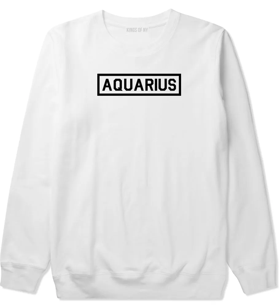 Aquarius Horoscope Sign Mens Crewneck Sweatshirt