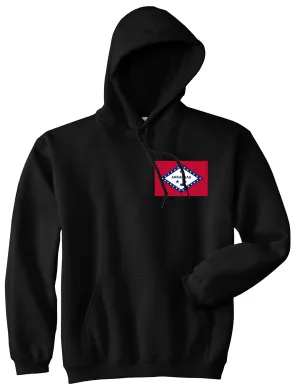 Arkansas State Flag AR Chest Mens Pullover Hoodie