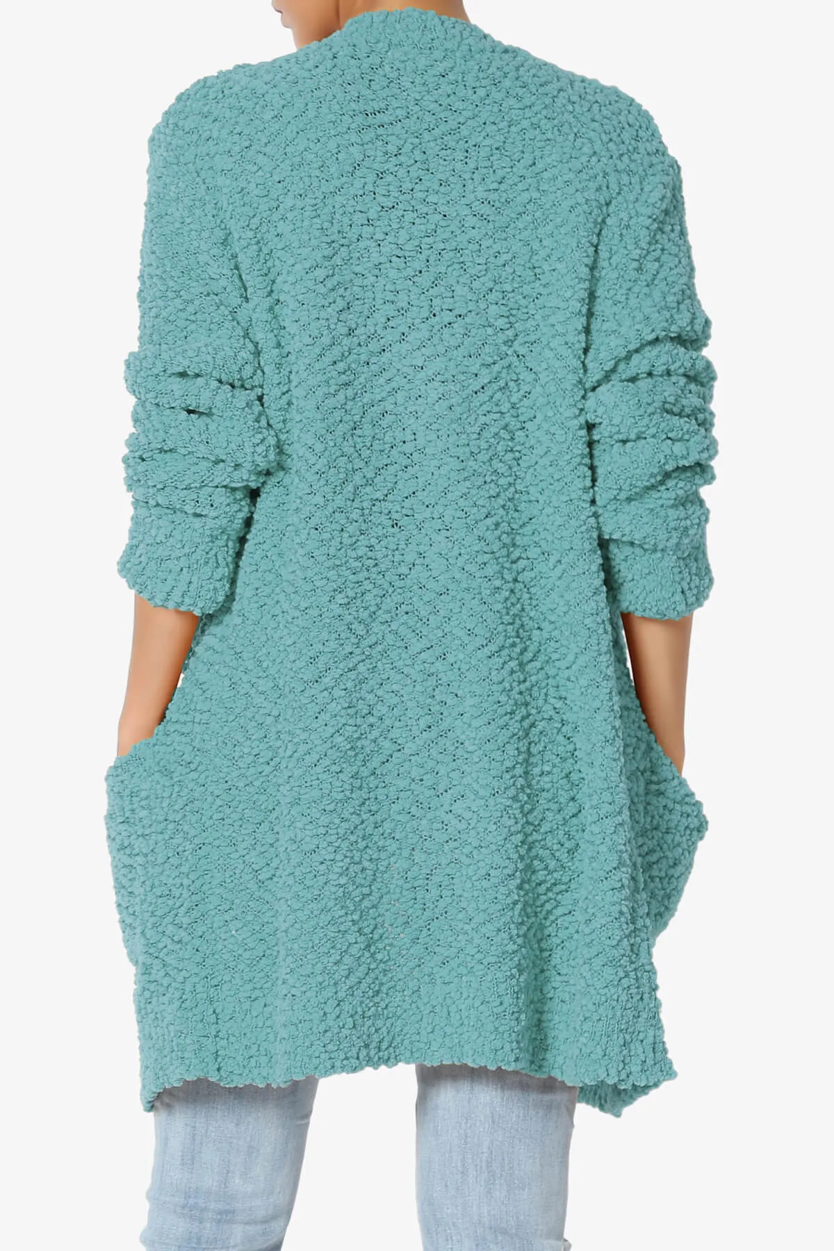 Barry Soft Popcorn Knit Sweater Cardigan PLUS