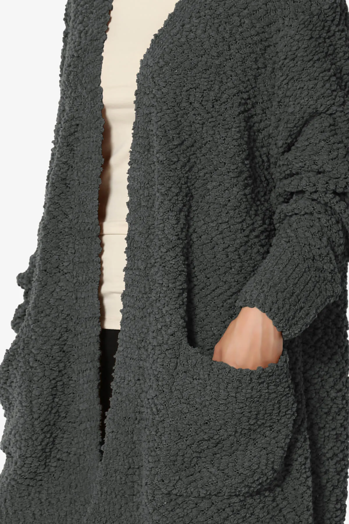 Barry Soft Popcorn Knit Sweater Cardigan PLUS