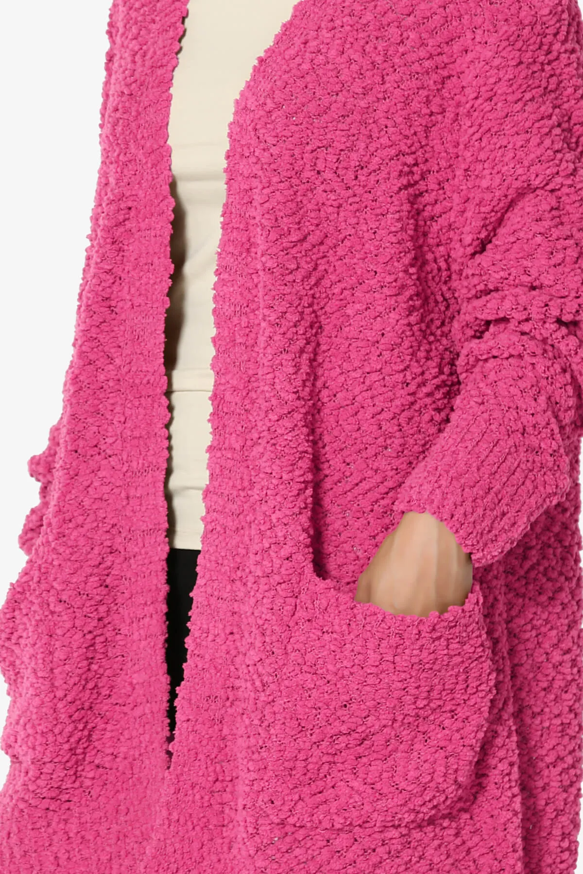 Barry Soft Popcorn Knit Sweater Cardigan PLUS