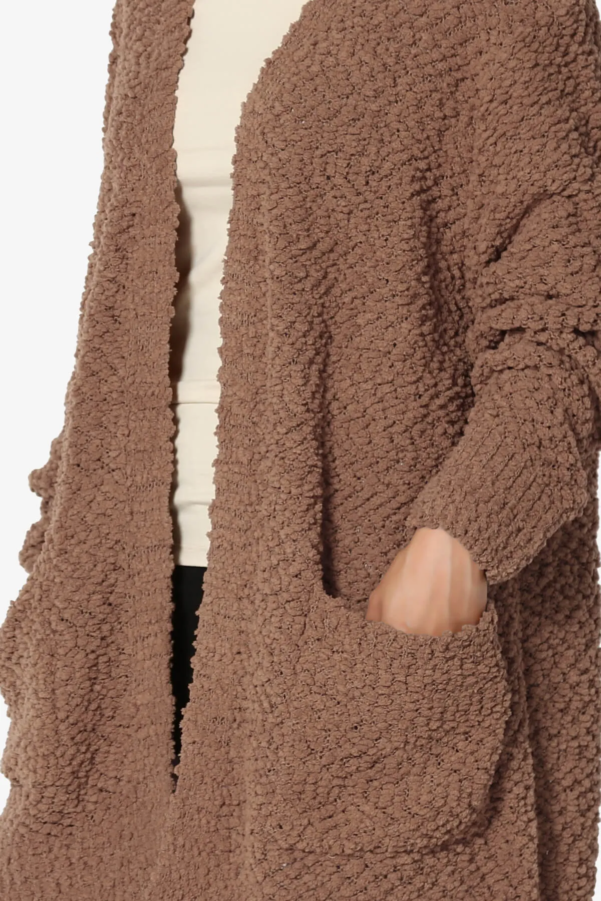 Barry Soft Popcorn Knit Sweater Cardigan PLUS