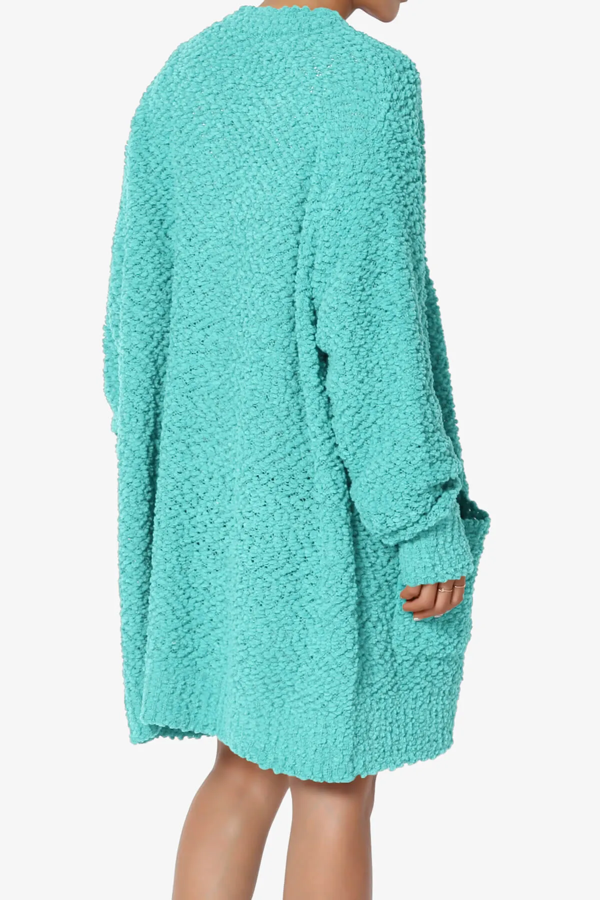 Barry Soft Popcorn Knit Sweater Cardigan PLUS