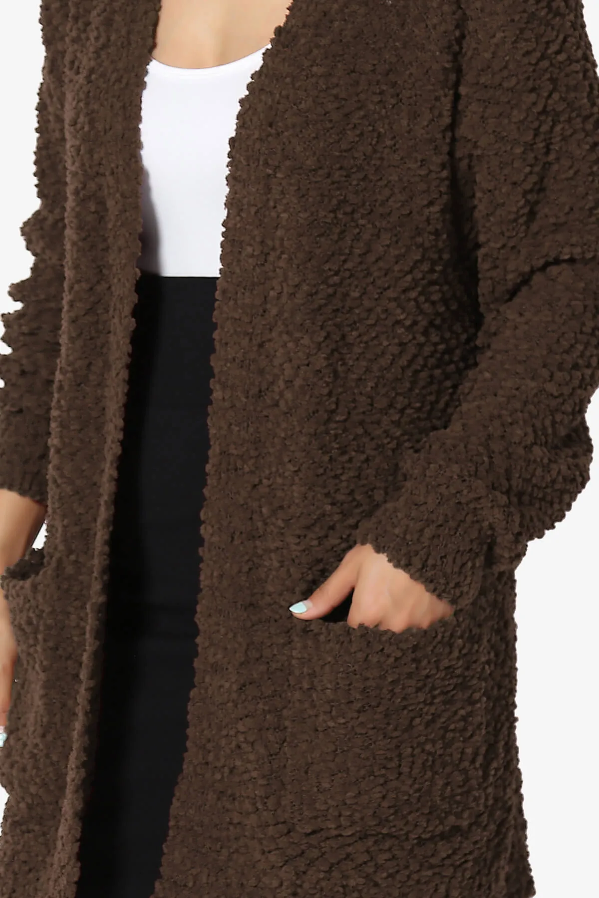 Barry Soft Popcorn Knit Sweater Cardigan PLUS