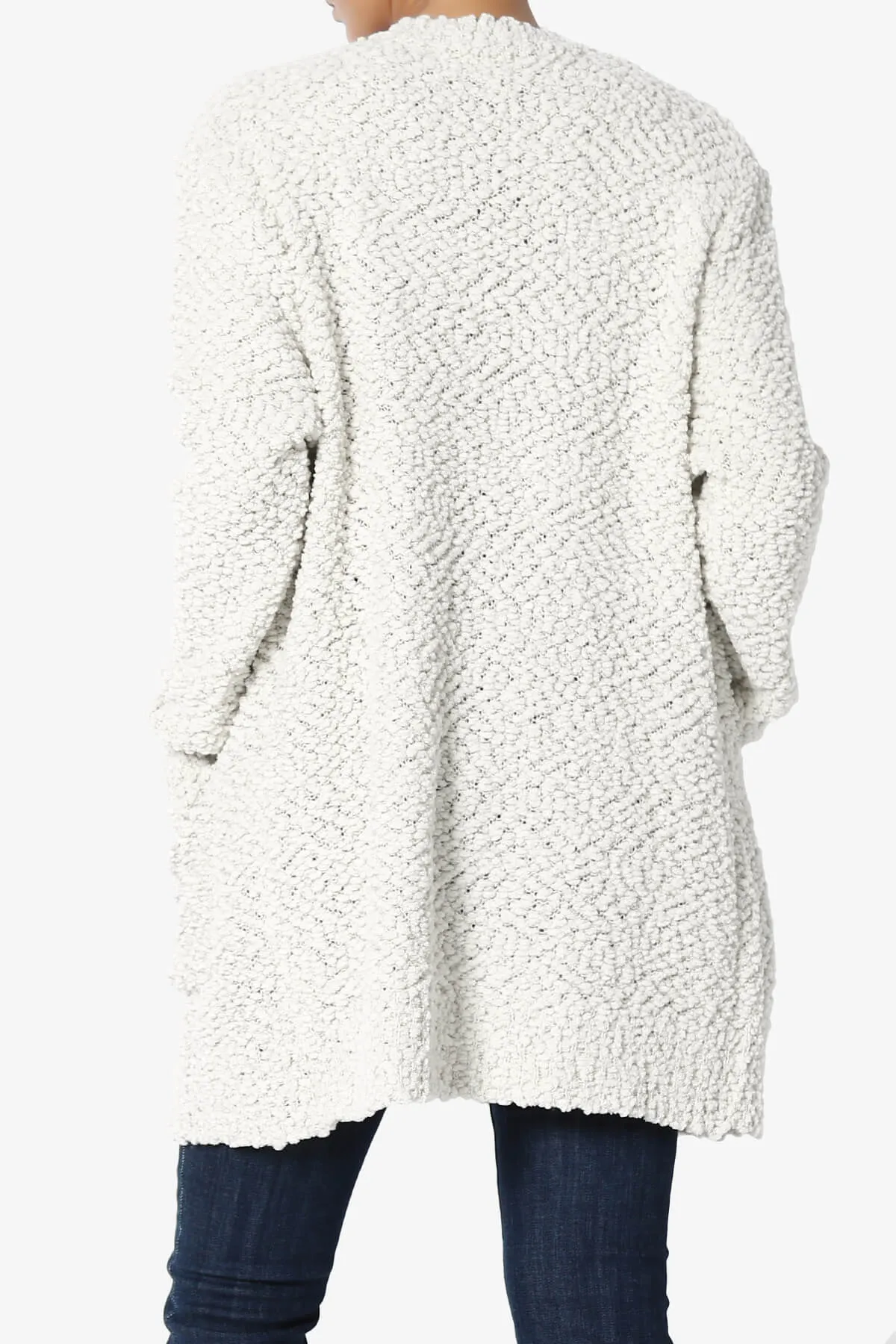 Barry Soft Popcorn Knit Sweater Cardigan PLUS