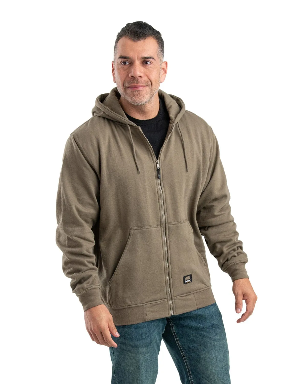 Berne - Men's Heritage Thermal-Lined Full-Zip Hooded Sweatshirt