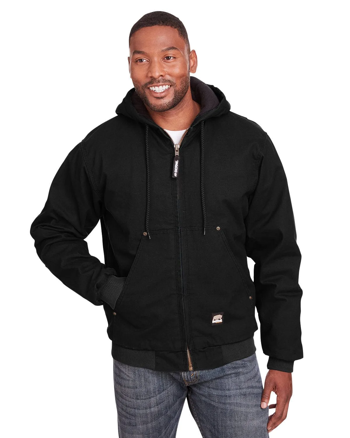 Berne - Men's Heritage Thermal-Lined Full-Zip Hooded Sweatshirt