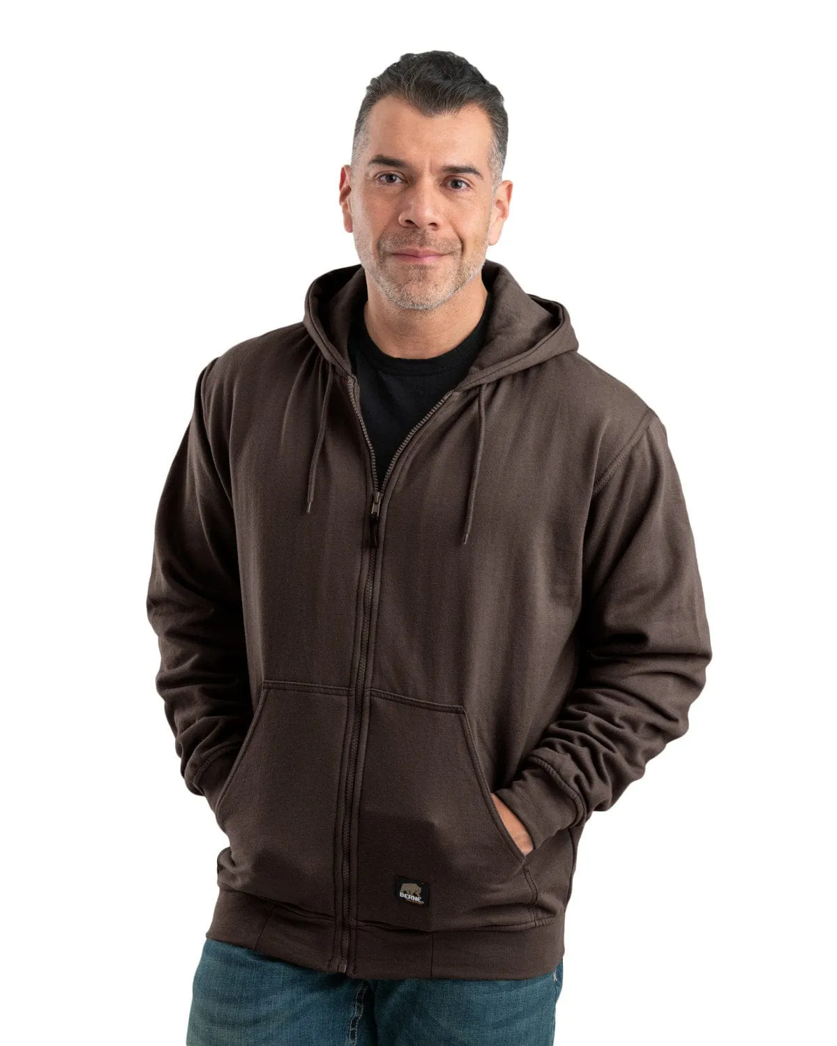 Berne - Men's Heritage Thermal-Lined Full-Zip Hooded Sweatshirt