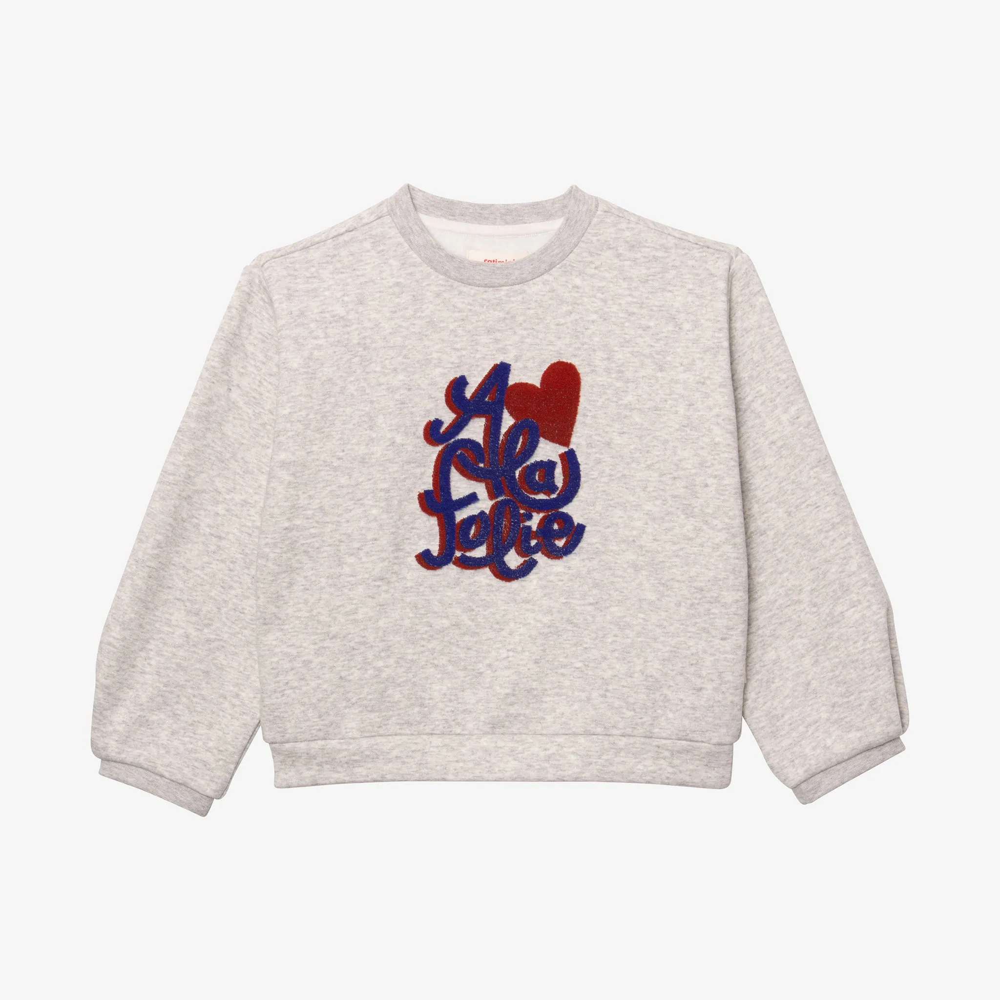 Girl grey marl sweatshirt