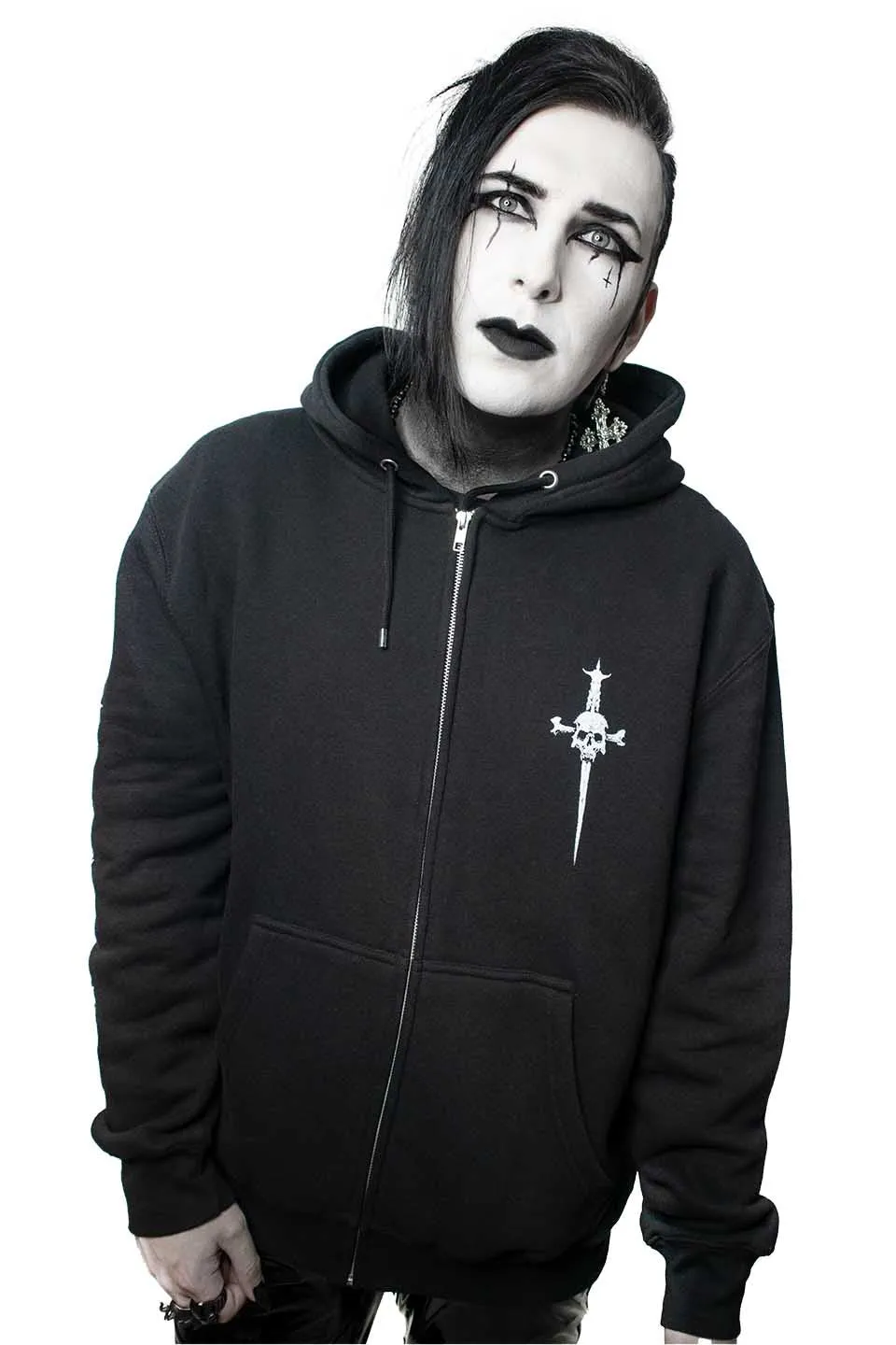 Lip Service Dagger Coffin Zip Hoodie