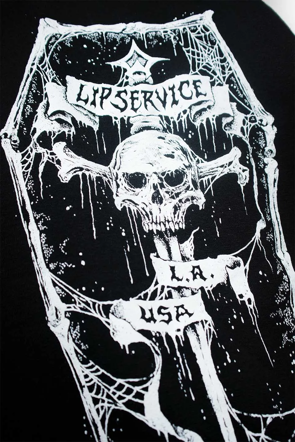 Lip Service Dagger Coffin Zip Hoodie