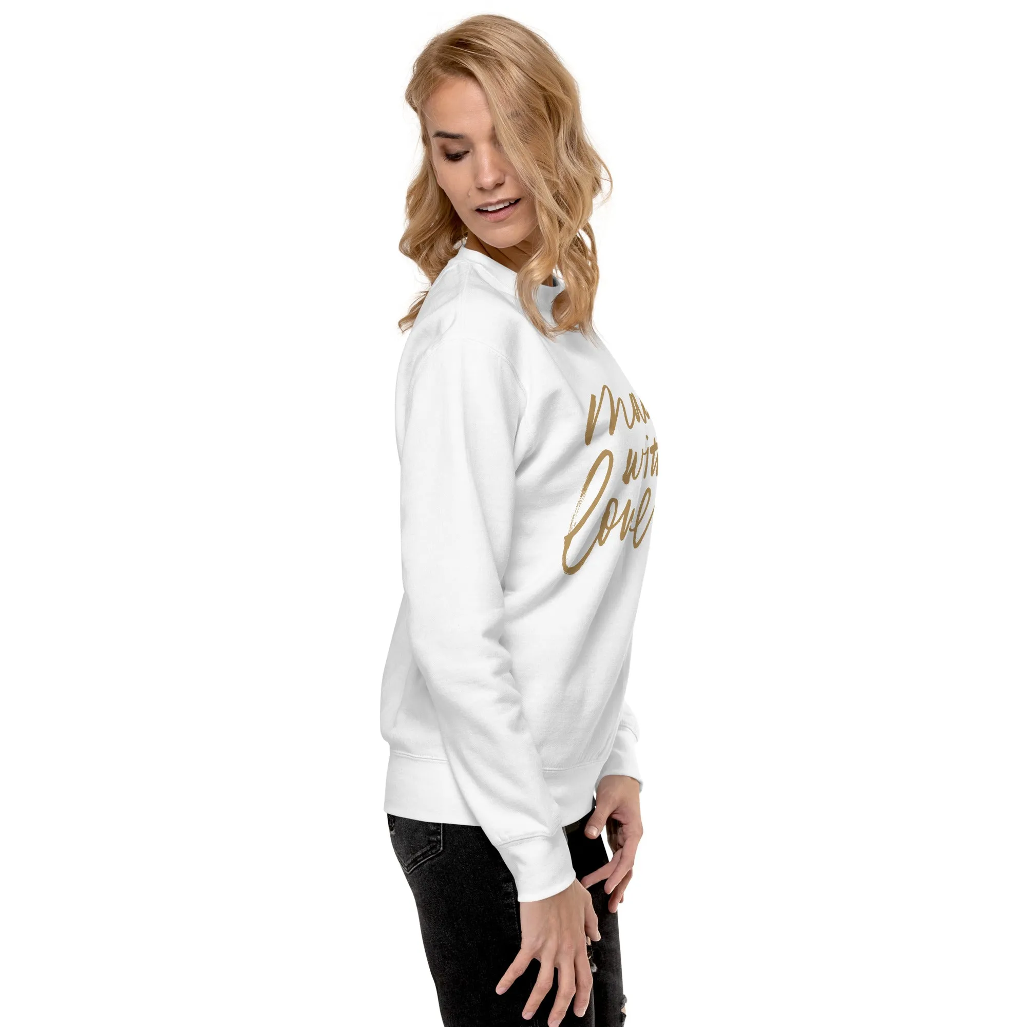 Made with Love Unisex Premium Sweatshirt, lioness-love