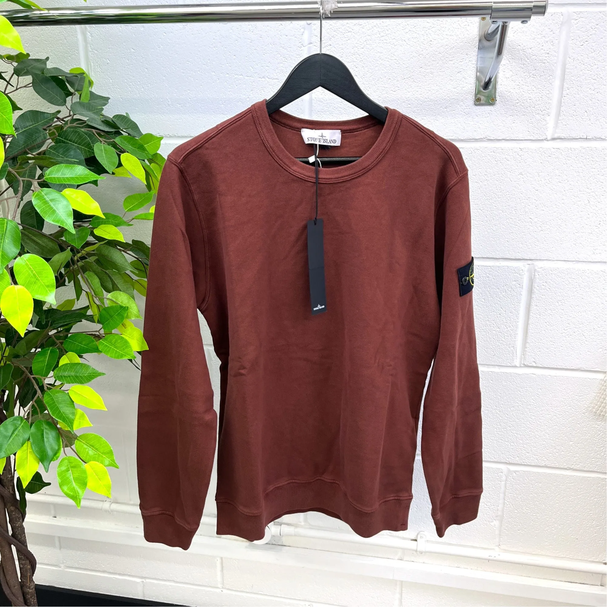 Men's Felpa Sweatshirt Brown Size M