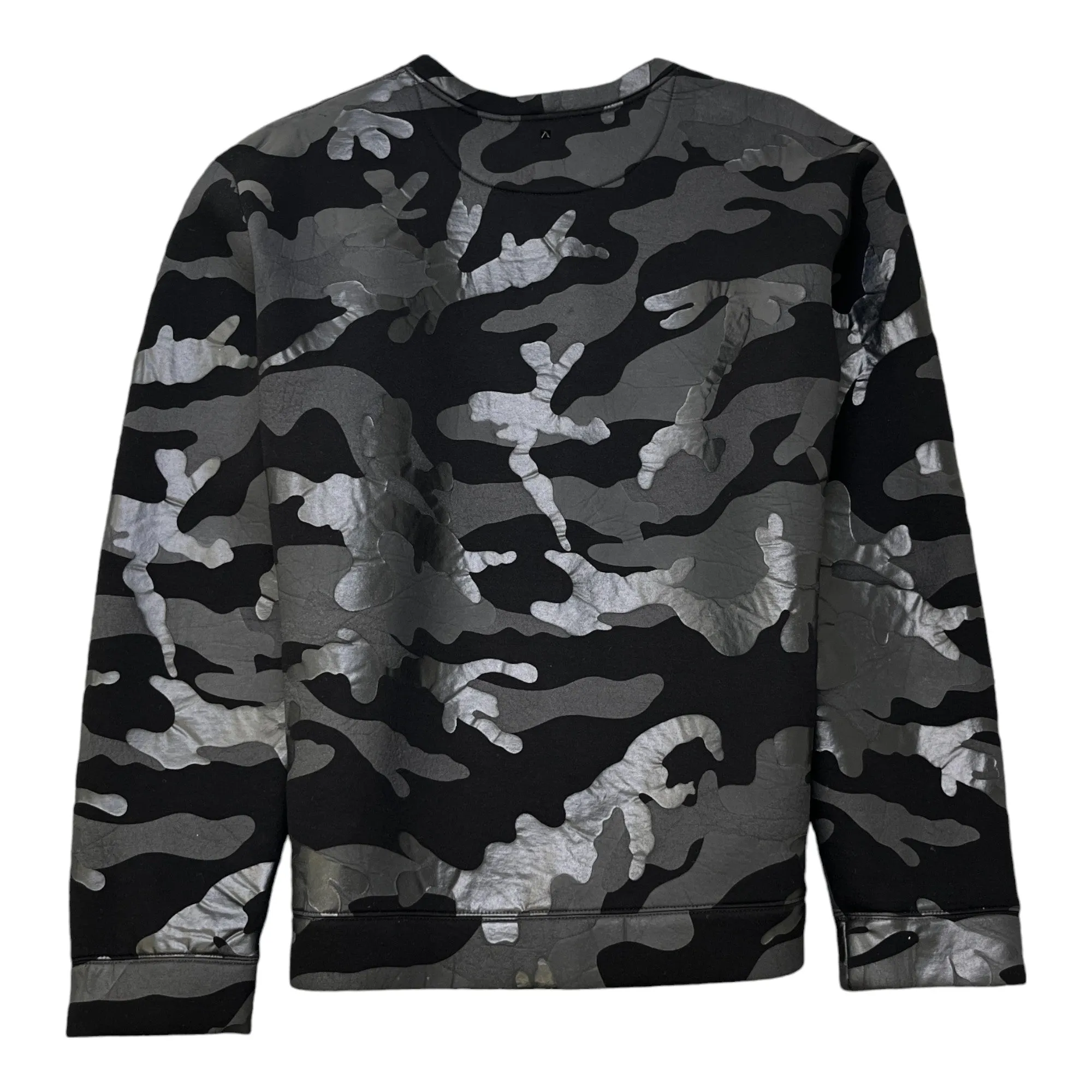 Men's Mesh Camouflage Sweatshirt Black Size XL