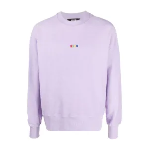 MSGM Lilac  Logo Sweatshirt