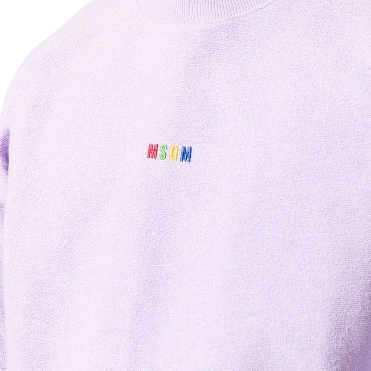 MSGM Lilac  Logo Sweatshirt