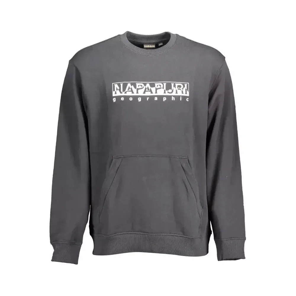 Napapijri Black Cotton Men Sweater