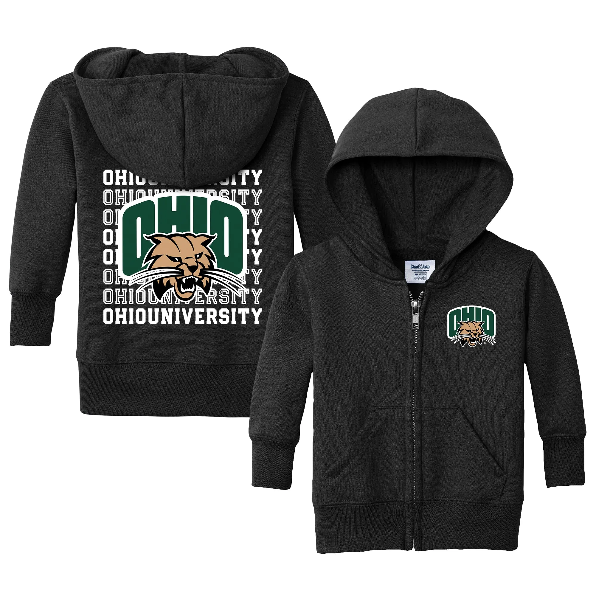 Ohio Bobcats Retro Infant Full-Zip Sweatshirt