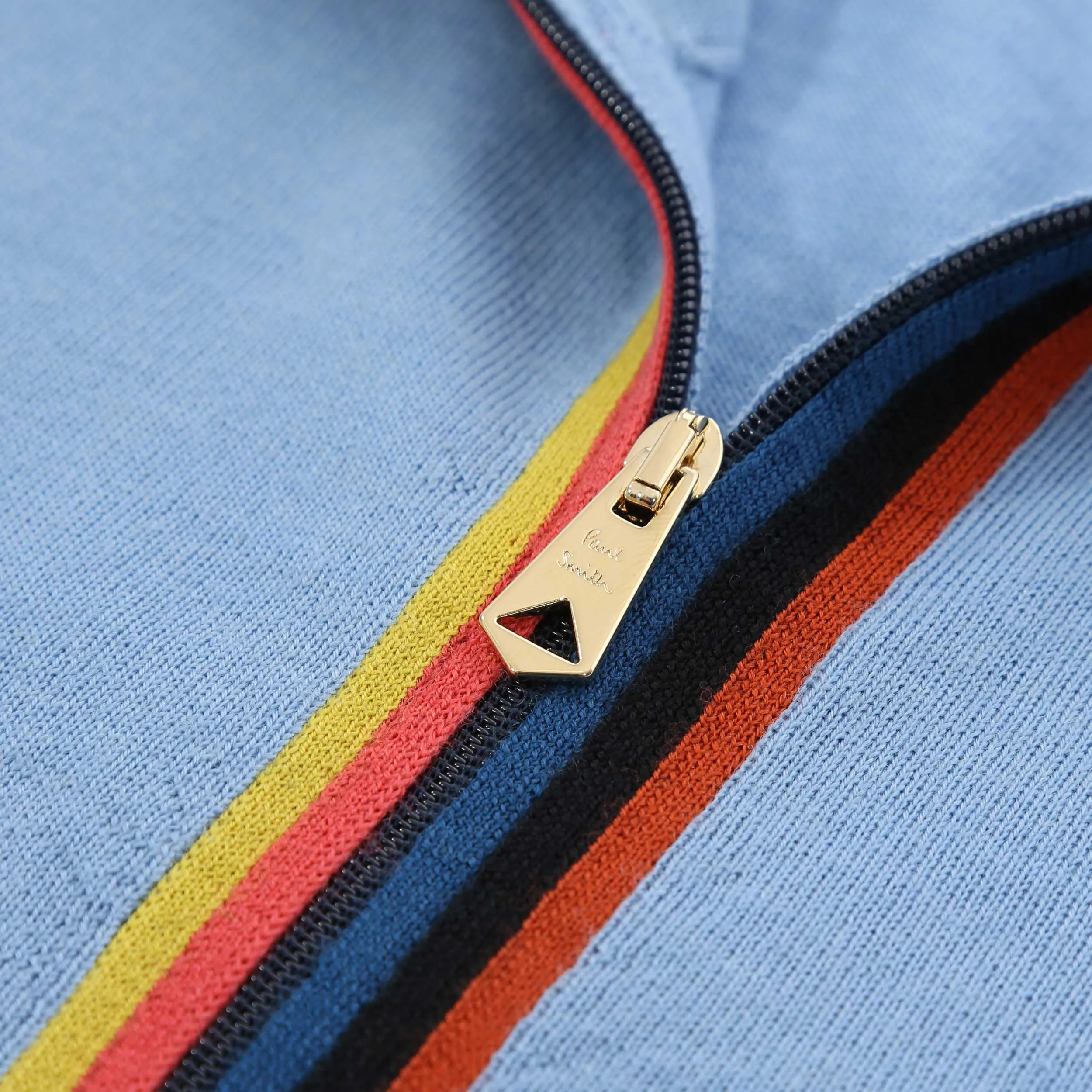 Paul Smith Zip Thru Cardigan in Sky Blue