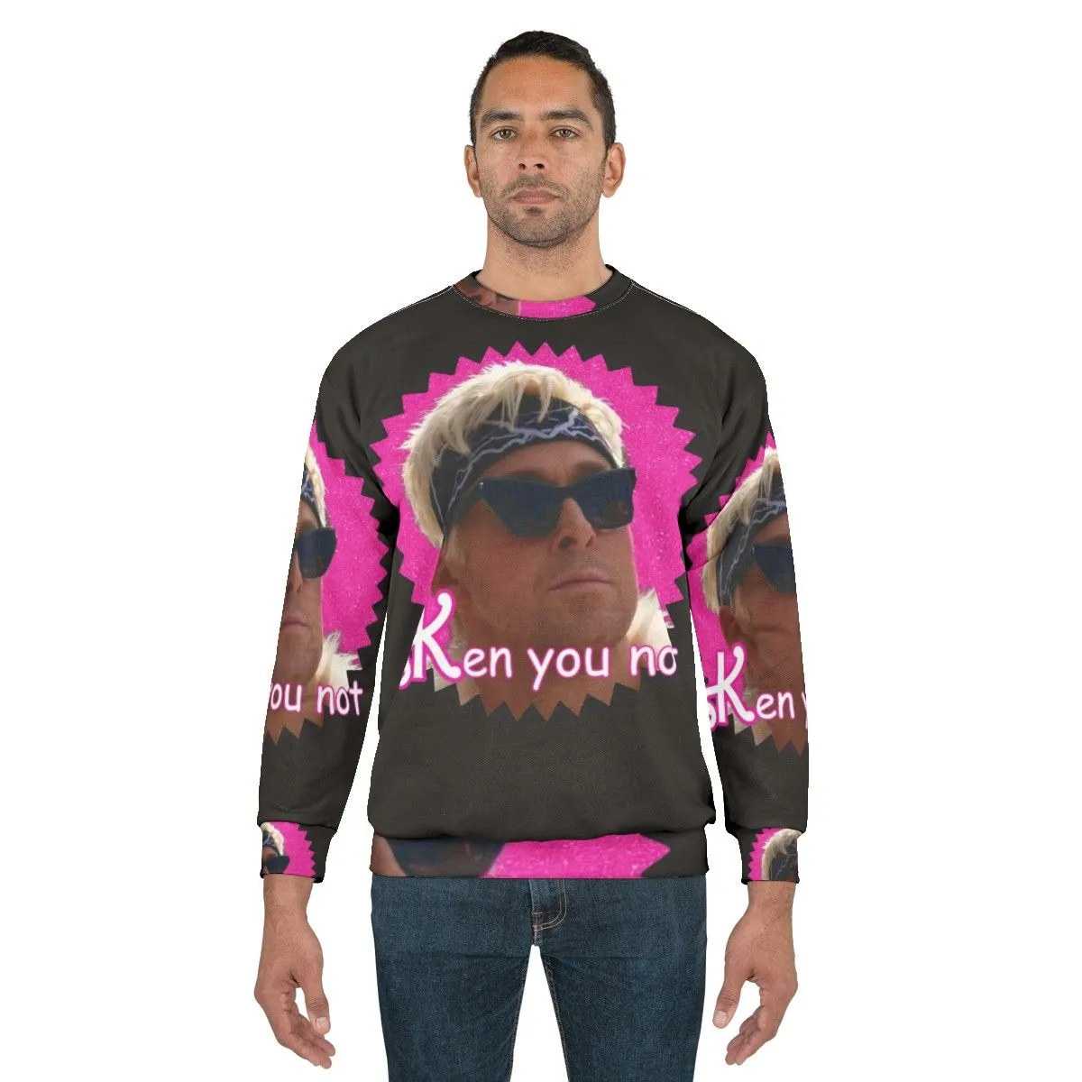 "Funny Meme Parody Sweatshirt: 'Ken You Not'"