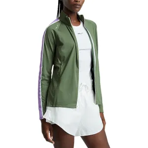 RLX Ralph Lauren Women's Peached Full Zip Golf Jacket - Shamrock/New Hibiscus