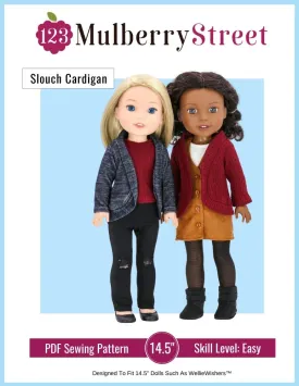 Slouch Cardigan 14" - 15" Doll Clothes Pattern