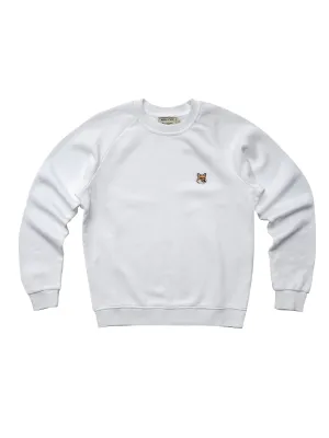 SWEATSHIRT FOX HEAD PATCH_WHITE