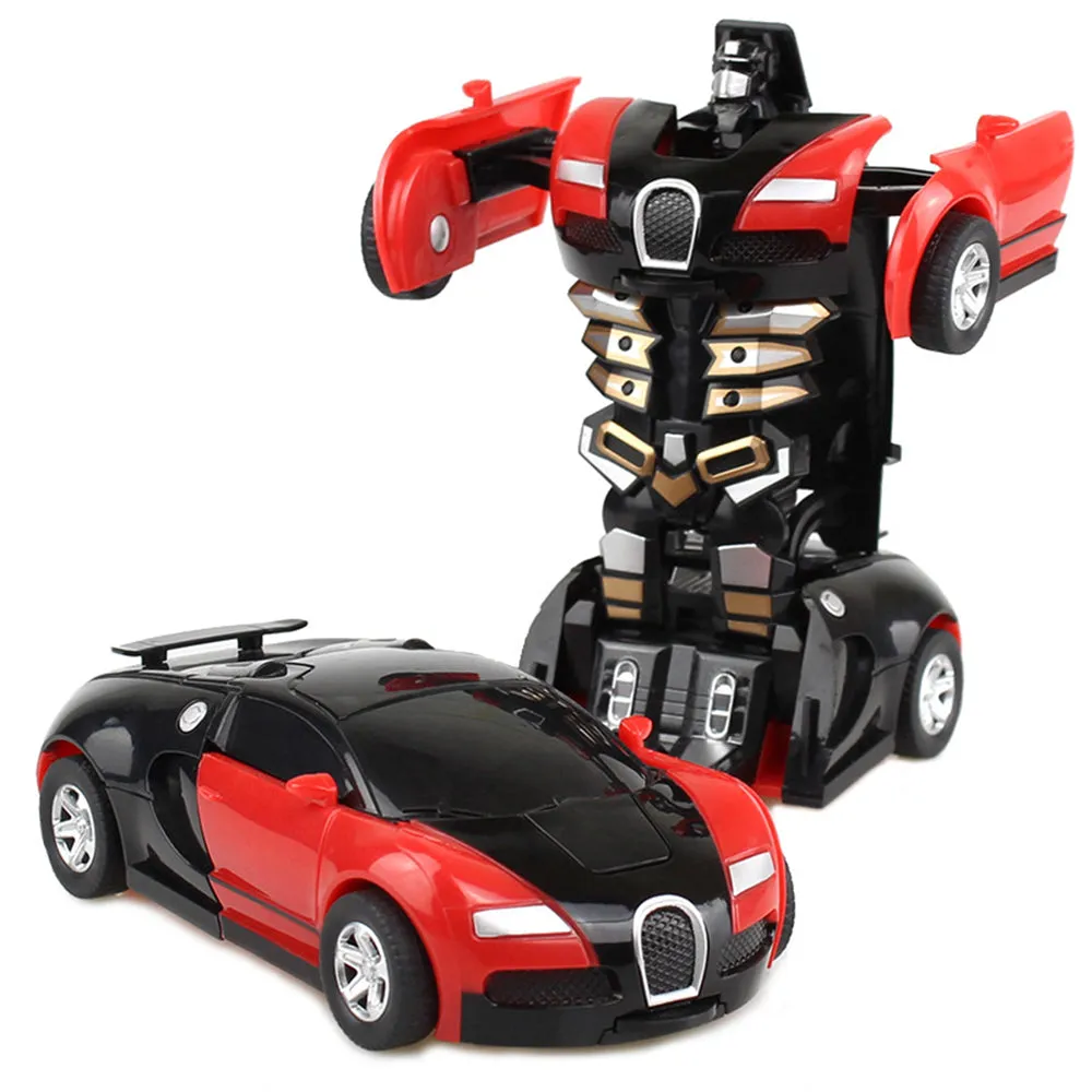 Tranforming Robot Vehicles Pull Back Car for Kids, TO0045