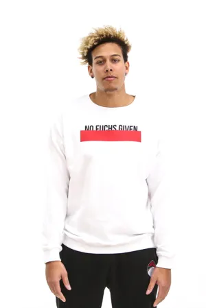 Unisex Essential Slogan White Sweatshirt