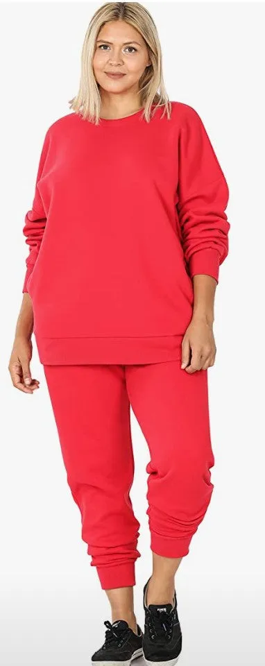 ZENANA SWEATSHIRT & SWEATPANTS SET